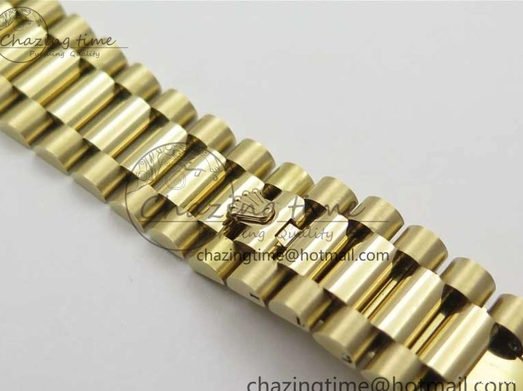 0116 Day-Date 40mm 228239 BP New Dial Version 904 YG Silver Roman Markers Dial on SS President Bracelet A Popular 2806